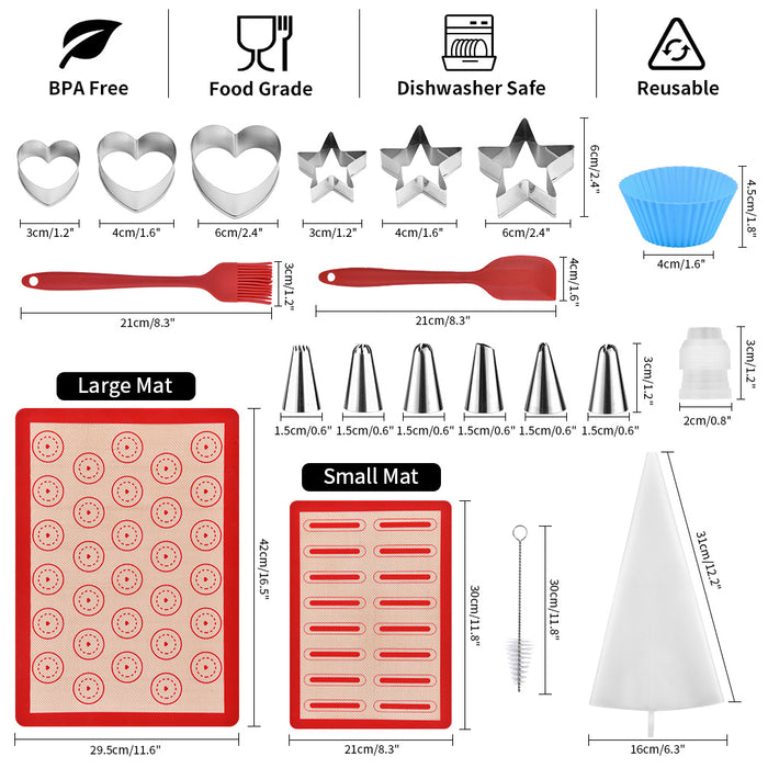 Baking Pastry Mat Set