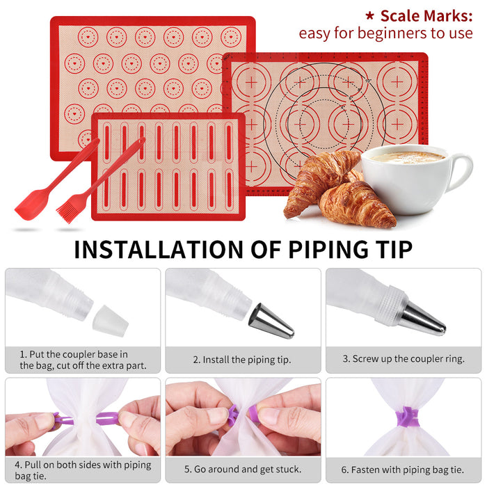 Baking Pastry Mat Set