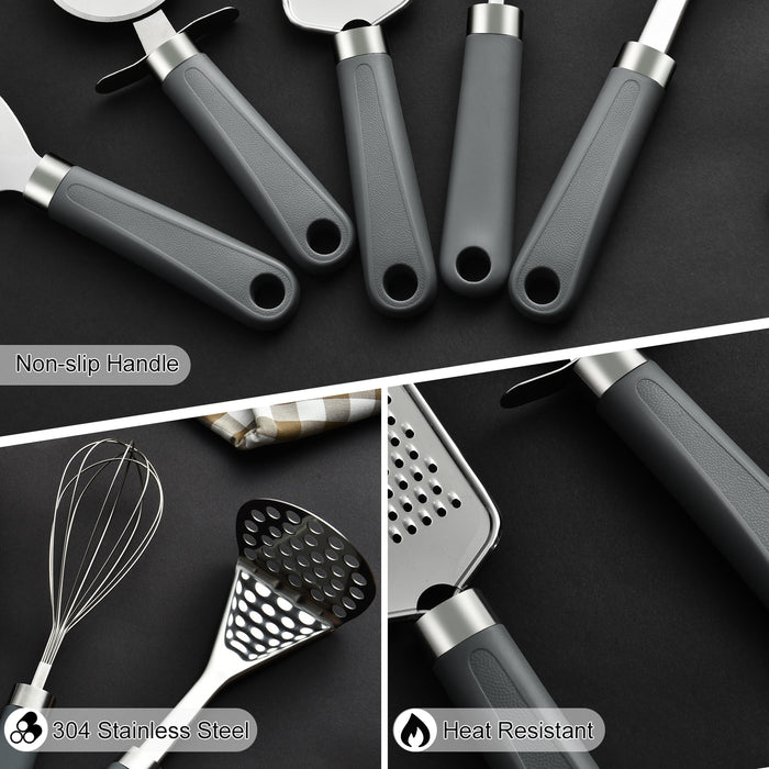 Kitchen Utensils Set Stainless Steel Kitchen Accessories, 5 Pcs