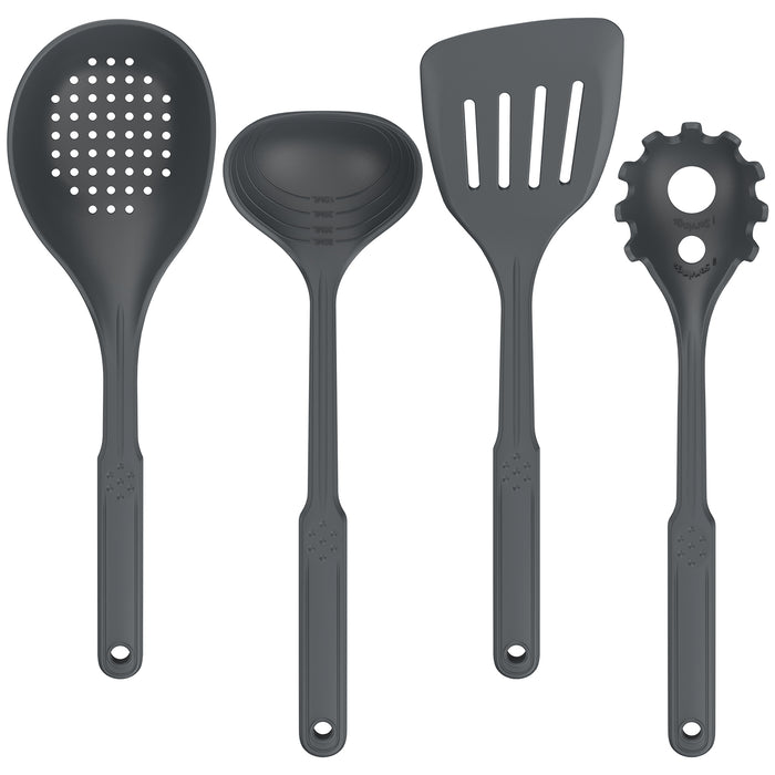 4Pcs Kitchen Utensil Set Silicone Utensils for Cooking Anti-slip Cooking Utensil Set for Nonstick Cookware