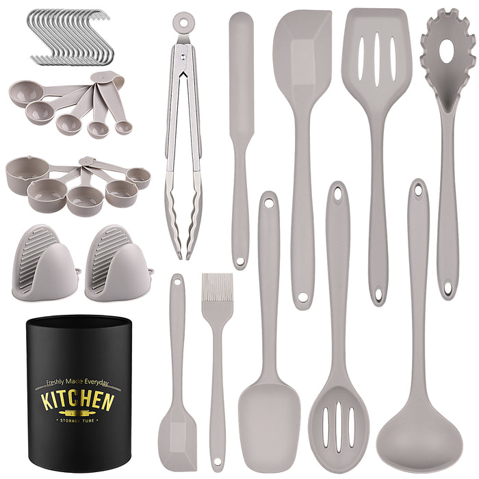 23Pcs Kitchen Utensil Set Cooking Utensil Set Silicone Utensils for Cooking, with Utensil Holder