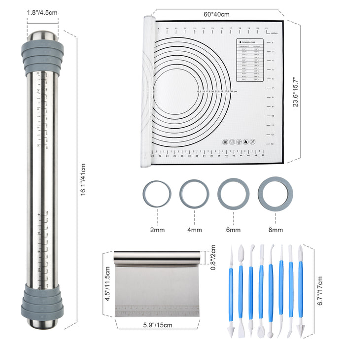 stainless steel baking roller